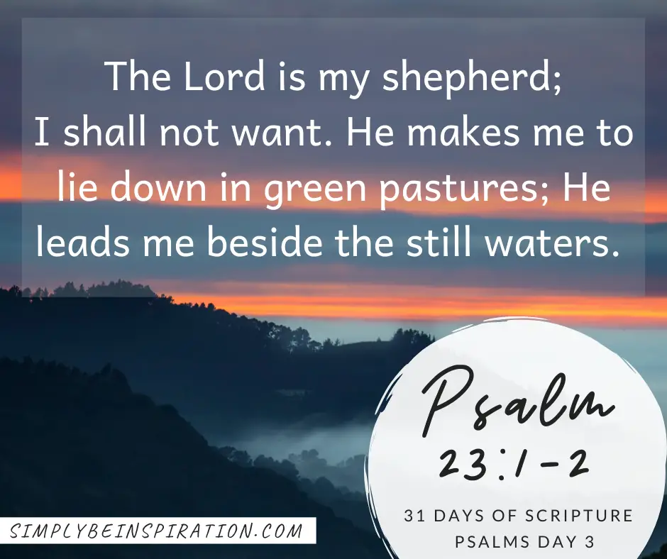 Psalm 23 1-2