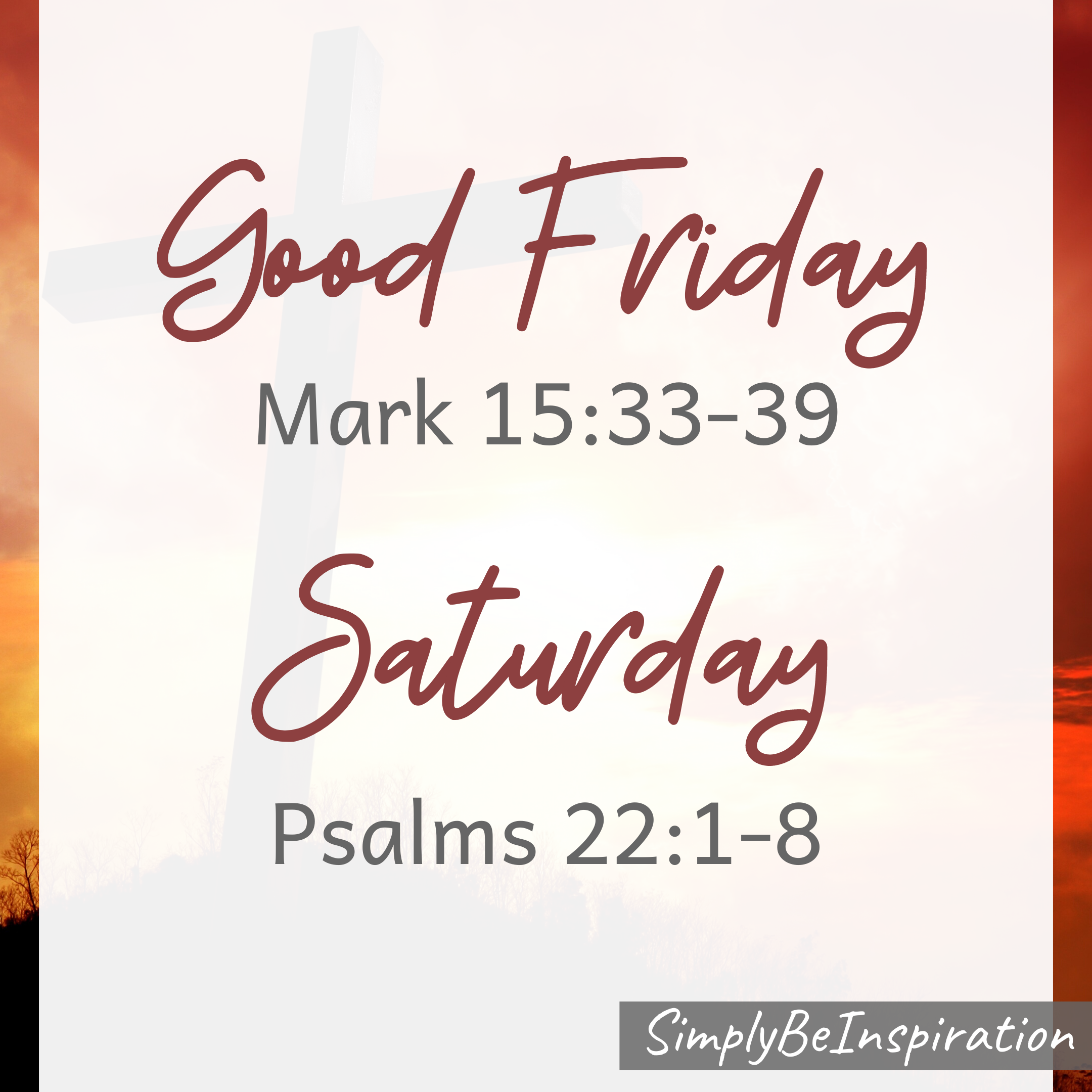 Easter Devotions Bible Readings Good Friday